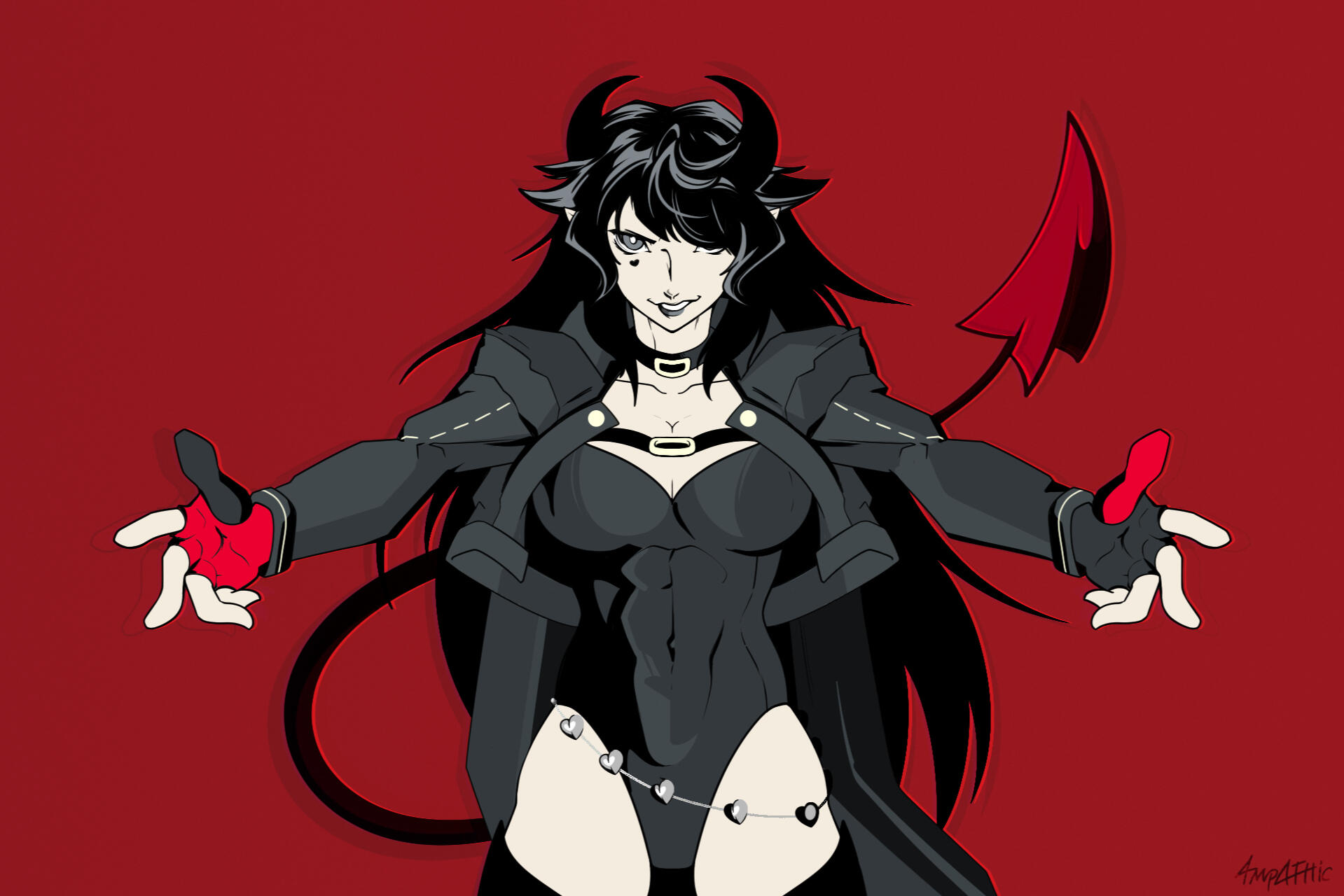 Illustration for a friend done in the Persona 5 style.